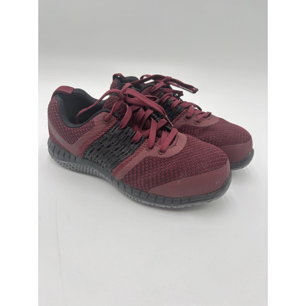 Reebok Work RB248 EH Safety Shoes Womens 7M MemoryTech Massage Burgundy